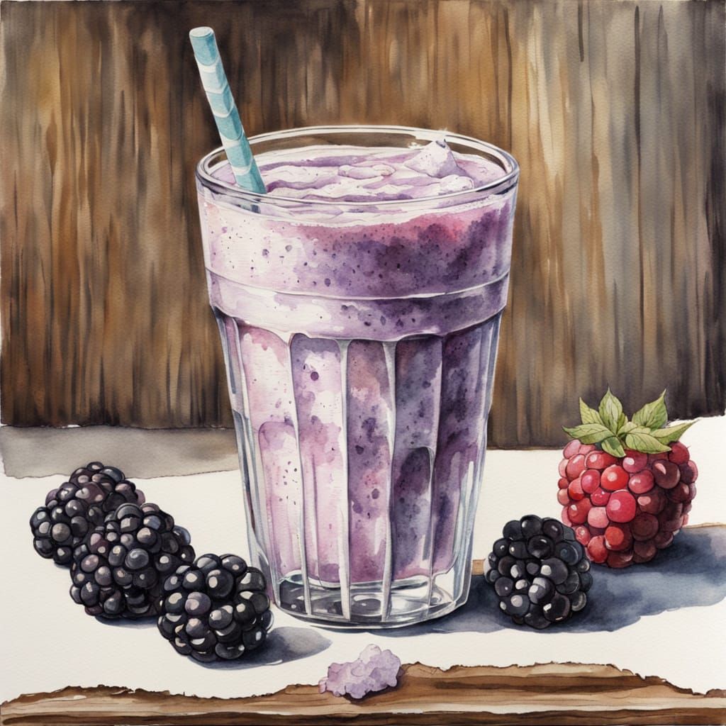 Vintage-Style Milkshake in a Glass