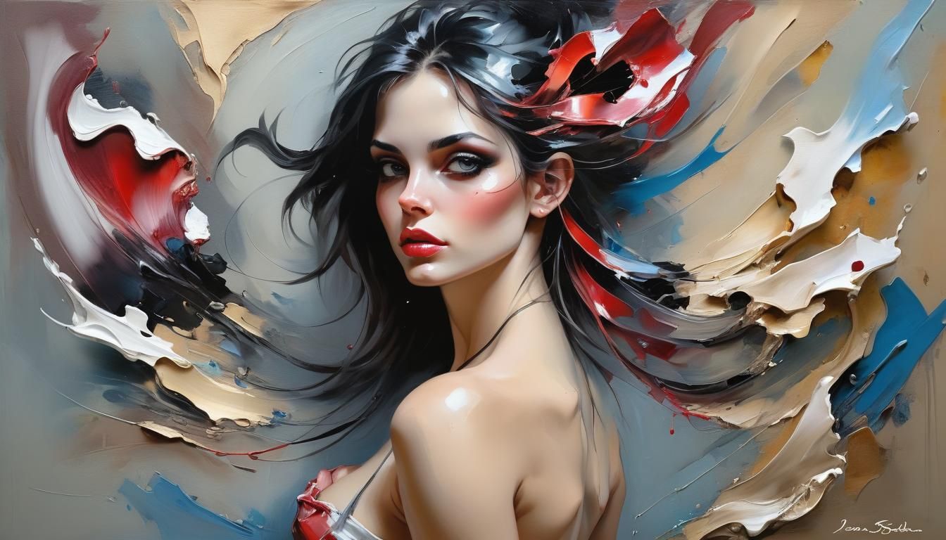 Dynamic Impasto Painting with Textured Brushstrokes