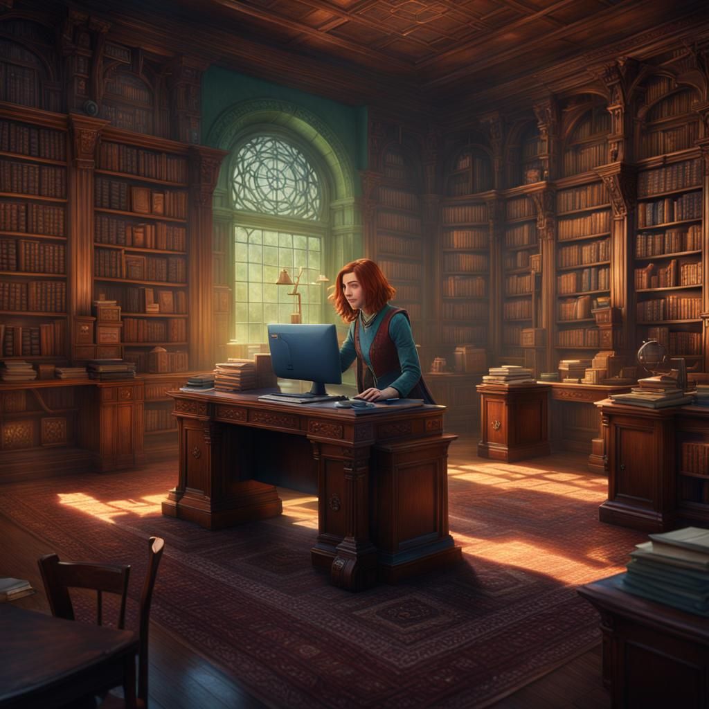Willow Rosenberg Enchants a Computer: Fantasy Art