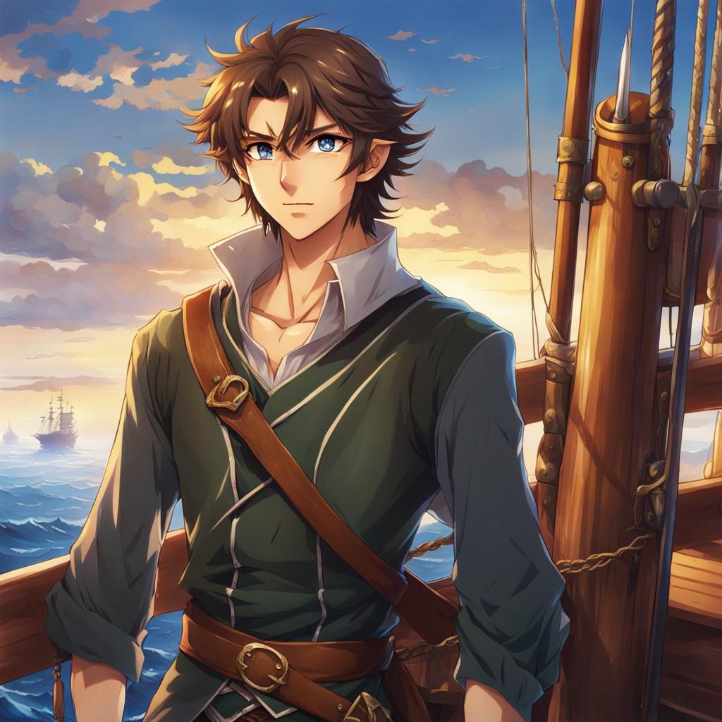 Confident Half-Elf Scans the Horizon: Anime Style