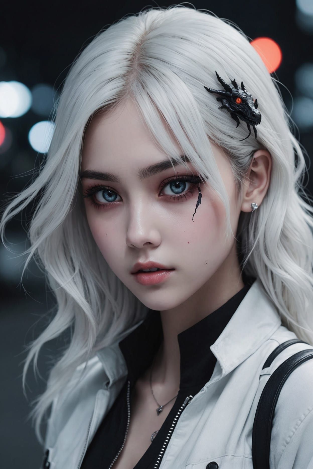 Soulful Gaze: Hyperdetailed Portrait in Dynamic Lighting