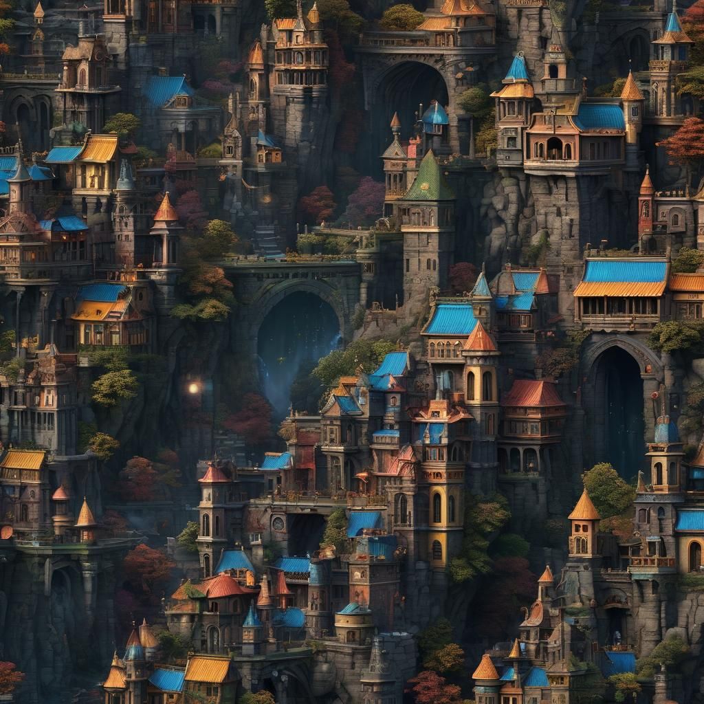 Fantastical Matte Painting of Jojo in Deep Color