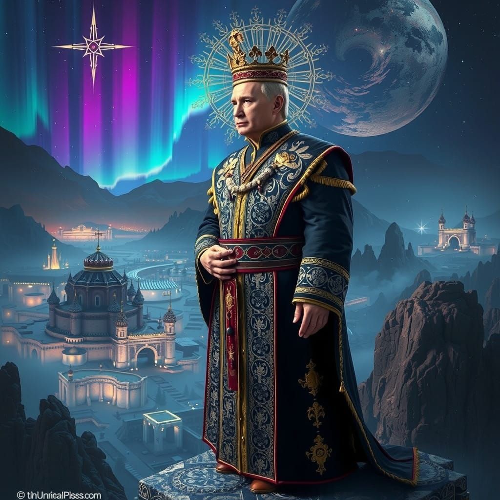 Regal Slavic Leader in Baroque Splendor