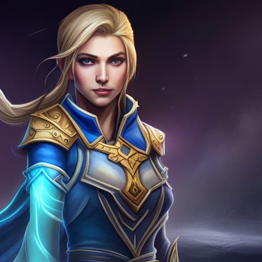 Jaina Proudmoore AI Image Rendering