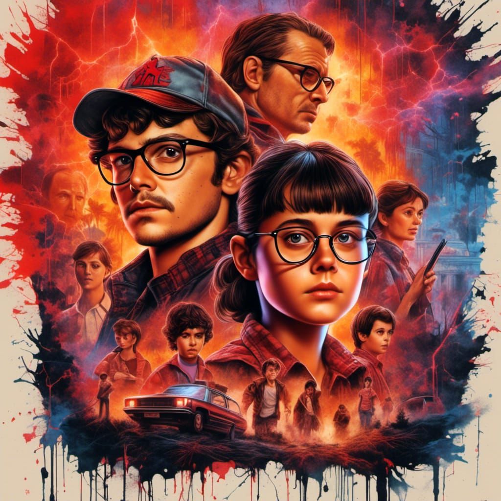 1980s Movie Poster: Brunette and Young Man