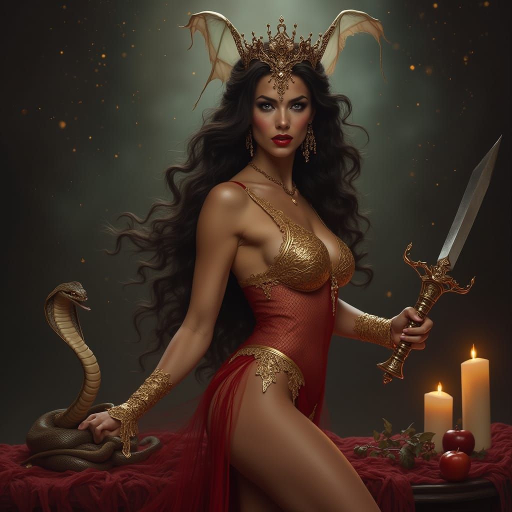 Queen of the Night with Dagger in Starlight