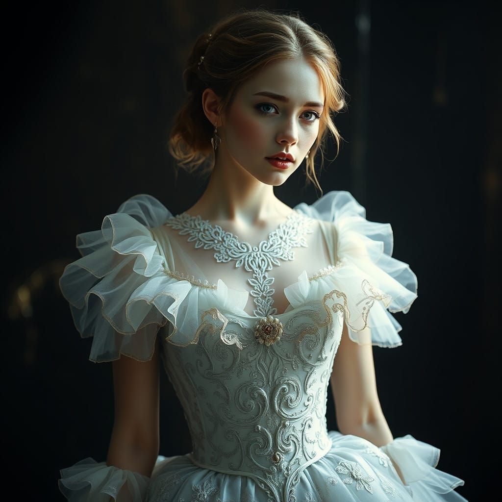 Hyper-Realistic Futuristic Princess Portrait