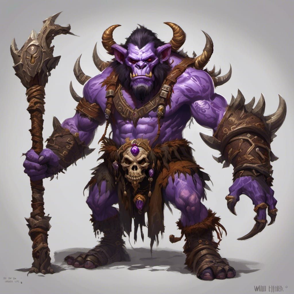 WoW Troll Witch Doctor in Wood Armor