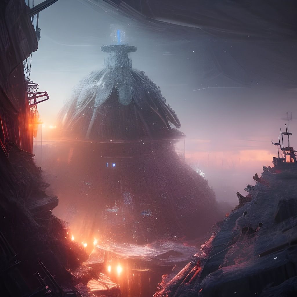 Detailed Frostpunk Galaxy Space Scape Photography