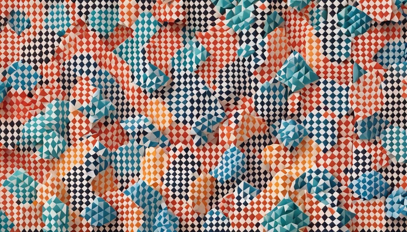 Symmetrical Origami Geometries in Delicate Paper Art