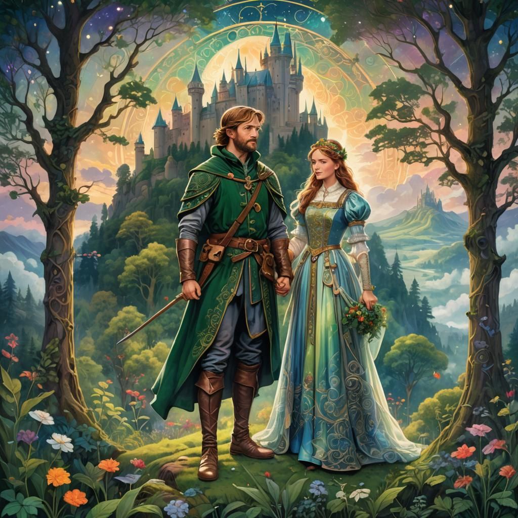 Robin Hood with Maid Marion