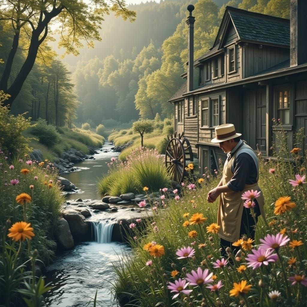 Magical Creek Mill in Black Forest Style