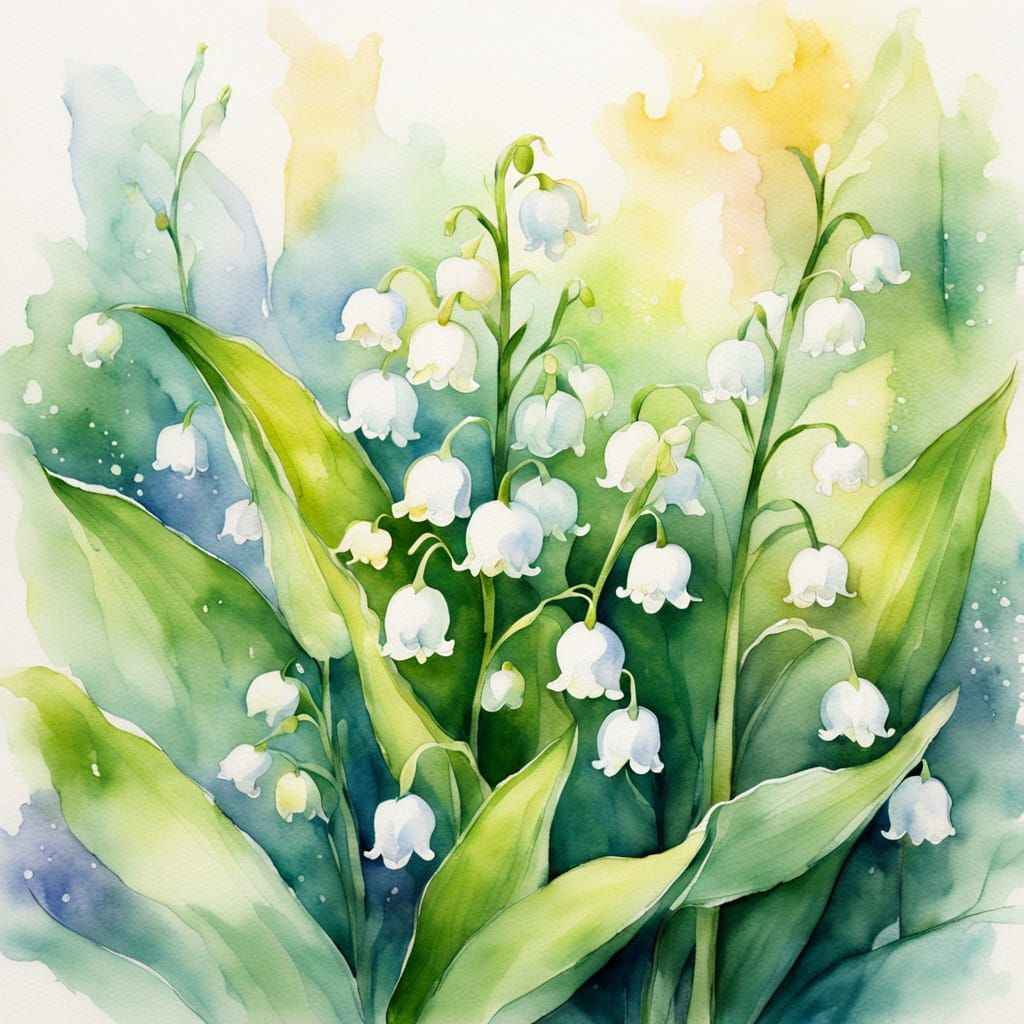 Lily of the Valley: Watercolour Botanical Illustration