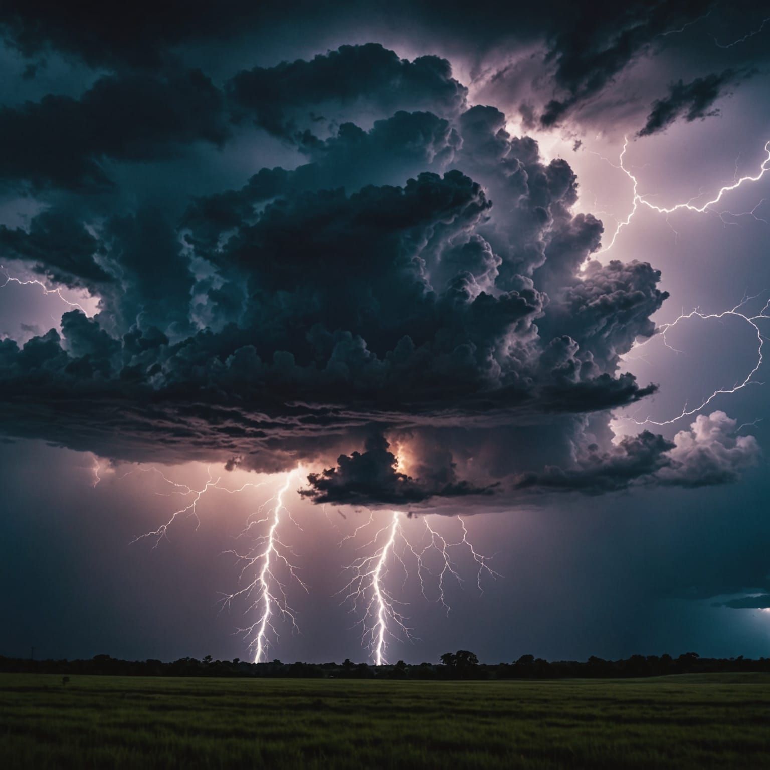 Dramatic Lightning Storm in Cinematic Style