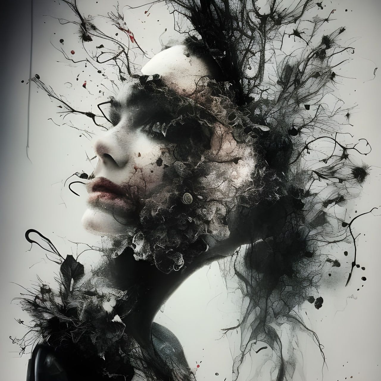 Arcane Substance in Moody Holographic Style