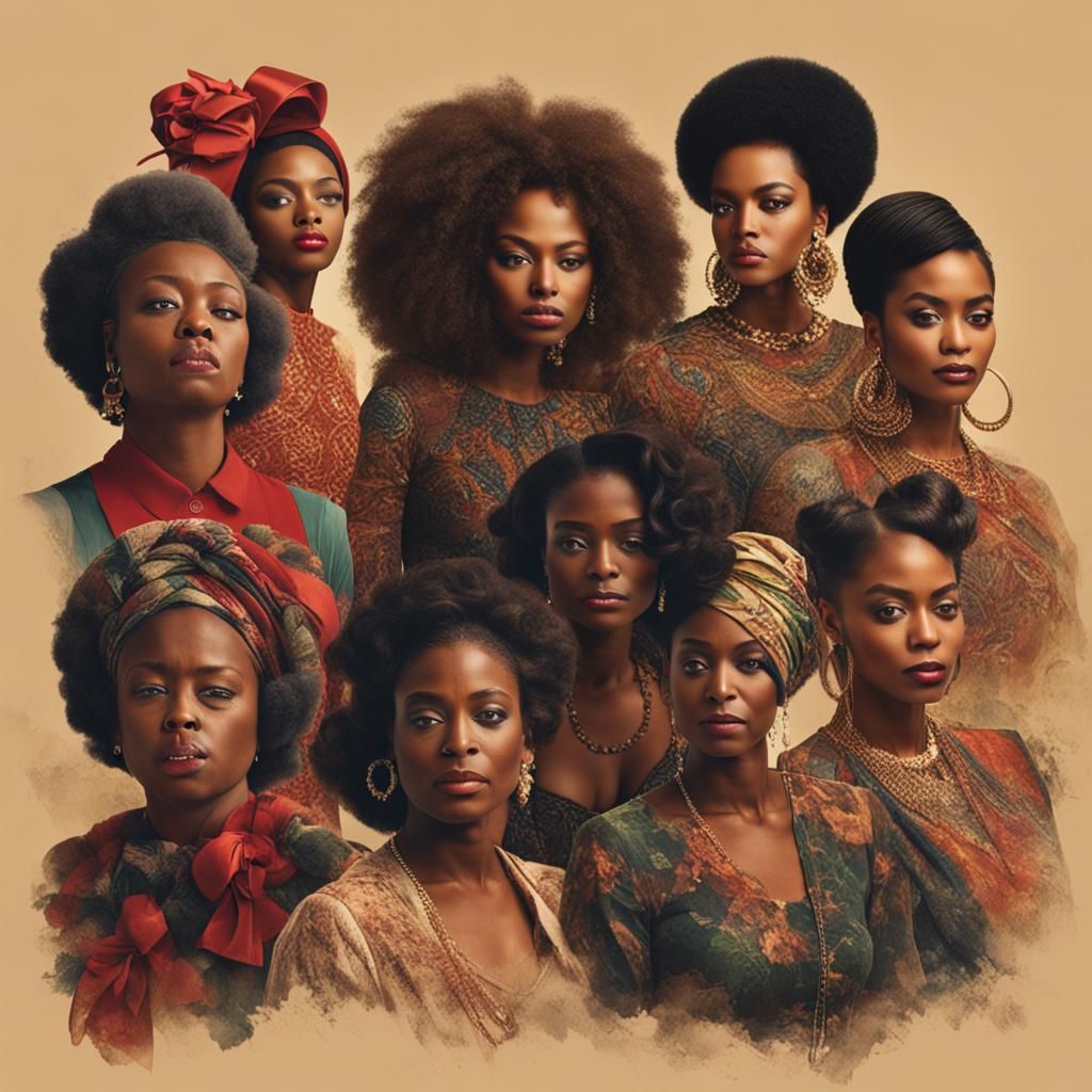 Eight Generations of Alluring Black Women Portraits