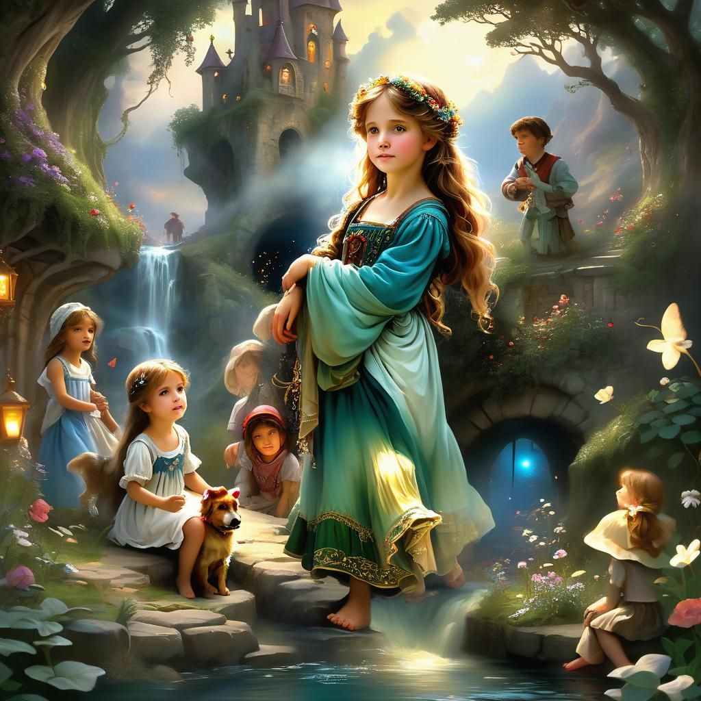 Enchanting Dark Fantasy Masterpiece in 3D Rendering