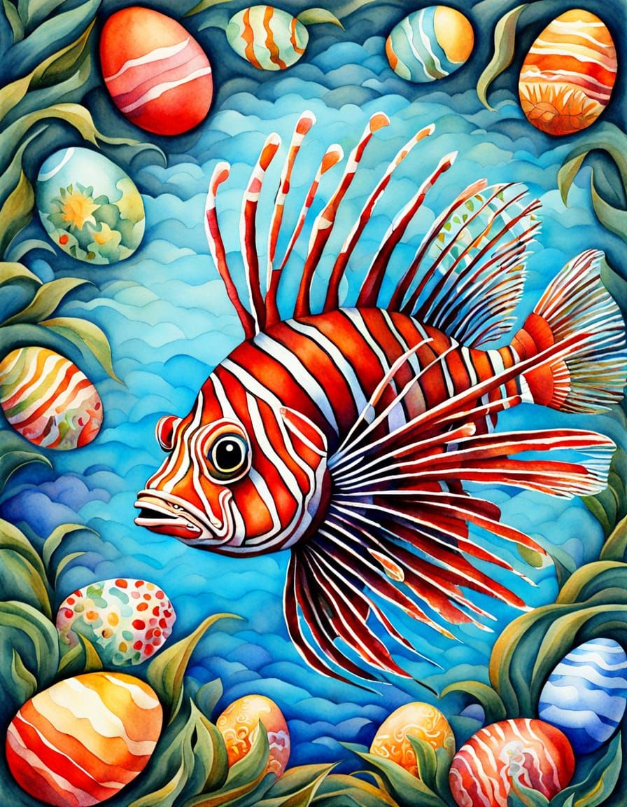 Vibrant Cubist Easter Scene