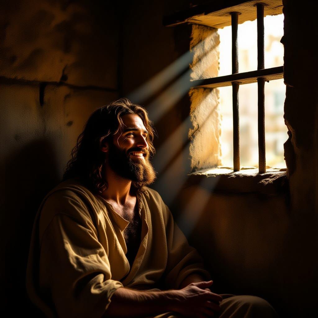 John The Baptist Serene In Jail Cell