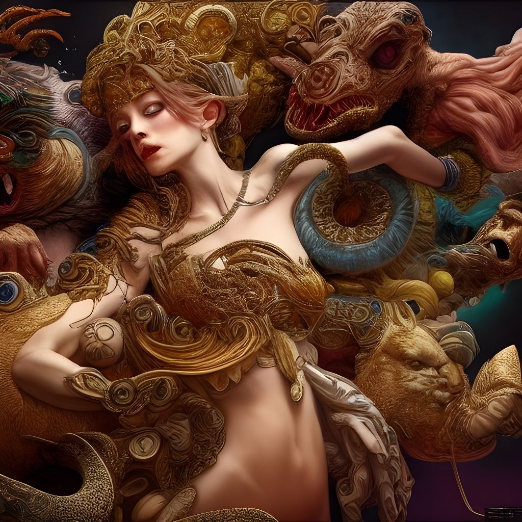 Goddess Devoured: Hypermaximalist Studio Ghibli Style