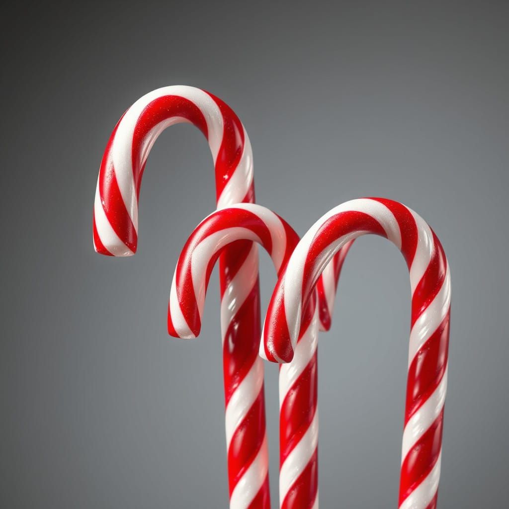 Surreal Candy Cane Dreams in Photorealistic Detail