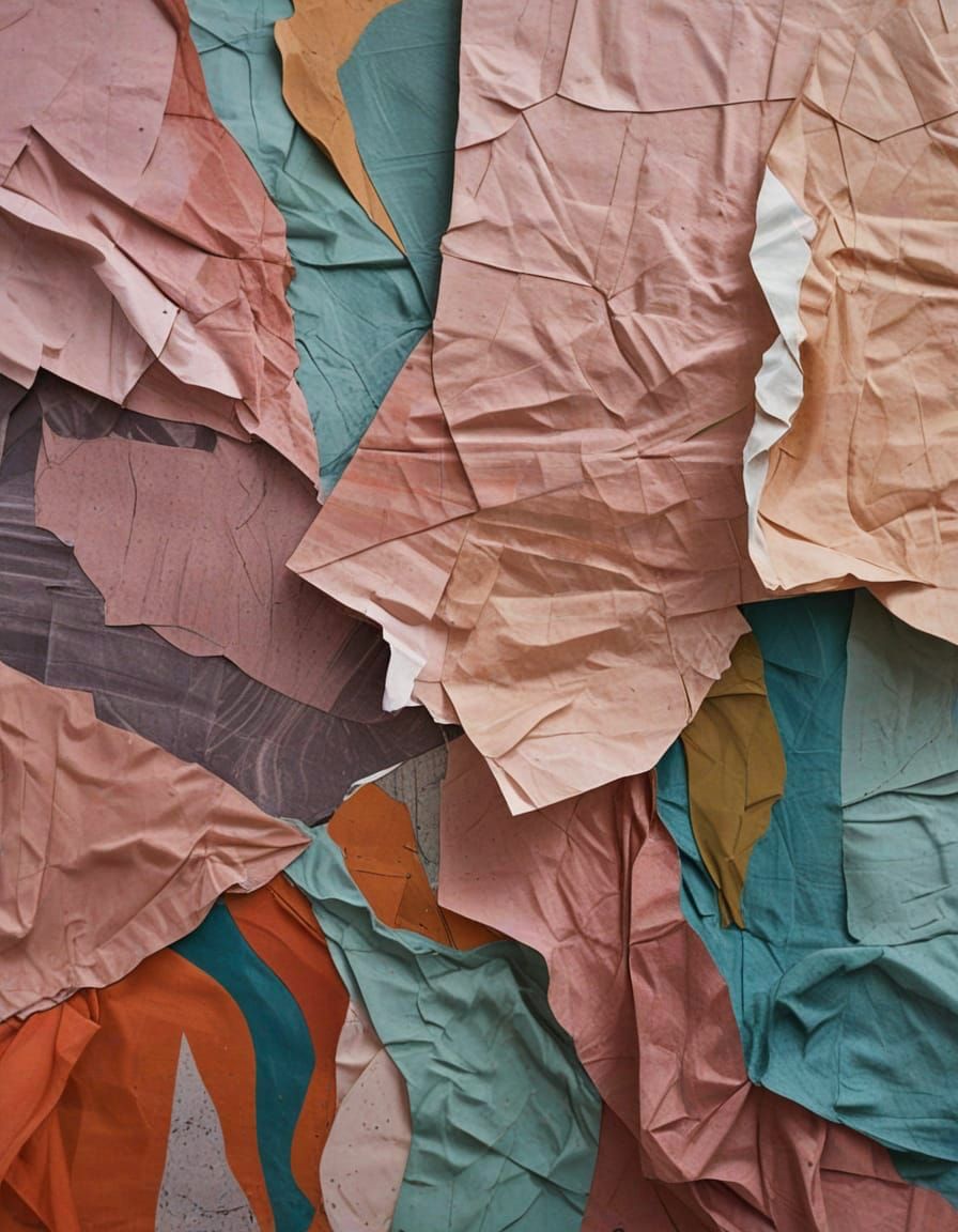 Abstract Collage of Fleeting Moments