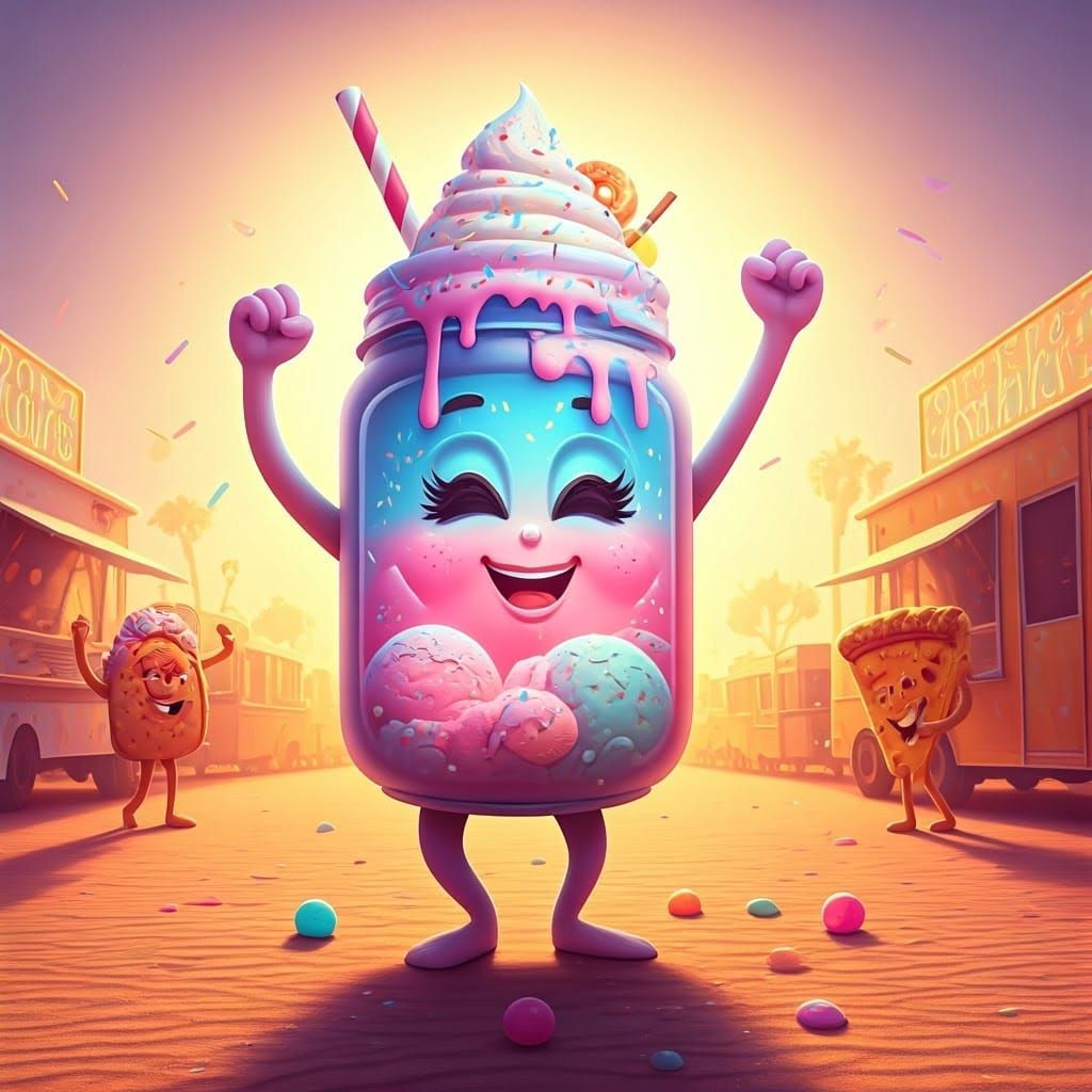 Smiling Mason Jar Mug at Desert Music Festival