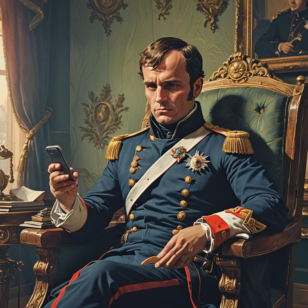 Napoleon Scrolls on Smartphone: 19th-Century Matte Painting