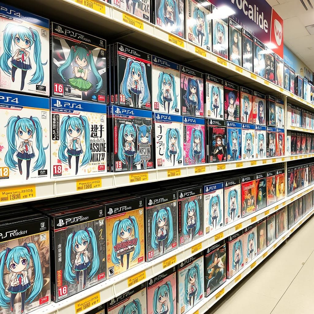 Hatsune Miku Vocaloid Remake Game Covers