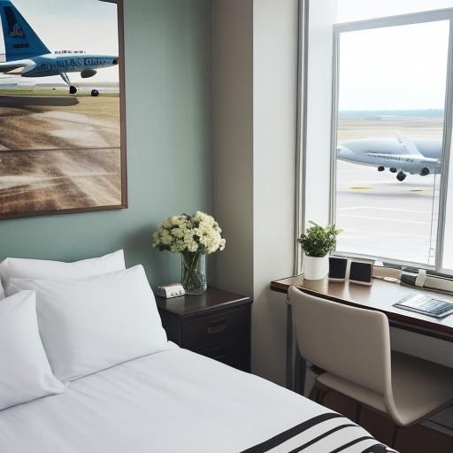 Airport Workspace: Coffee, Cheesecake, and Cozy Concept Art