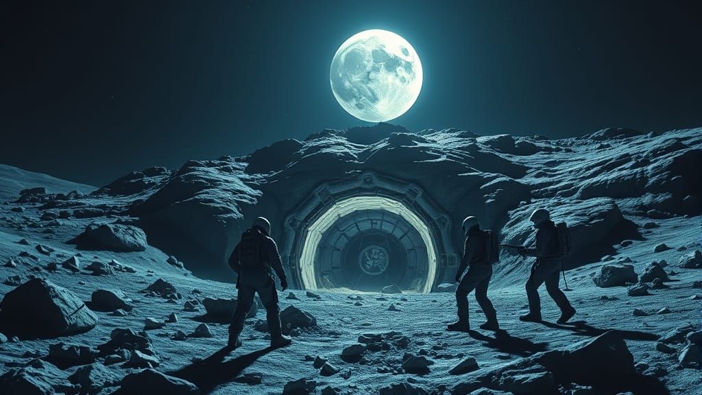 Lunar MIB Team Discovers Ancient Alien Hangar