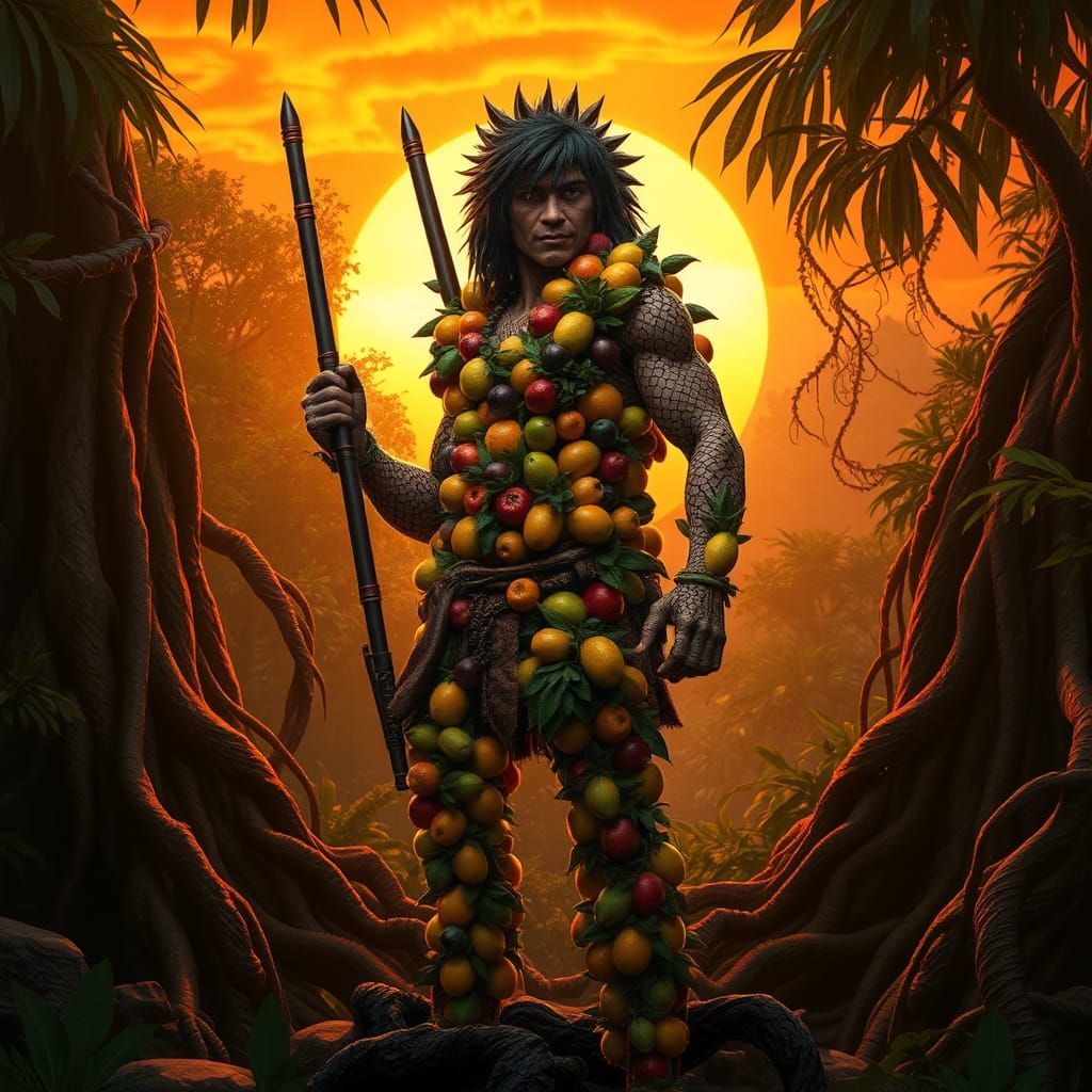 Fruit Rambo in a Prehistoric Jungle