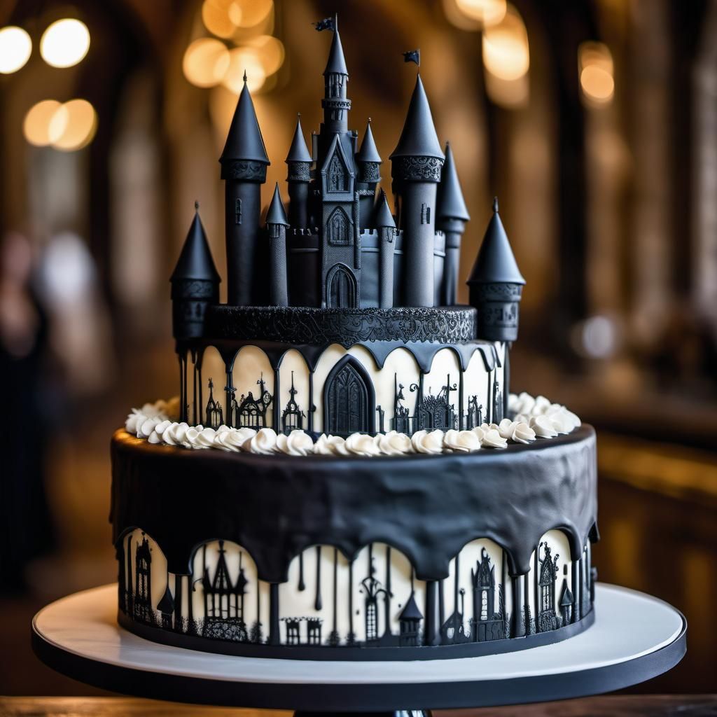 Gothic Castle Wedding Cake Fantasycore Masterpiece
