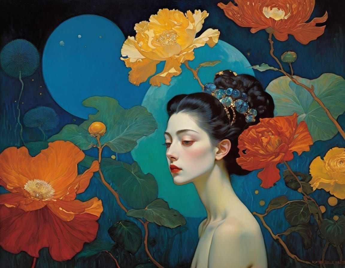 Figures in an Abstract Expressionist Style