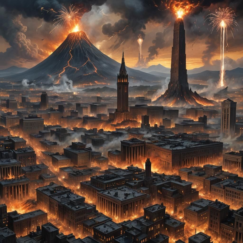 Undead Hordes Invade City as Volcano Erupts