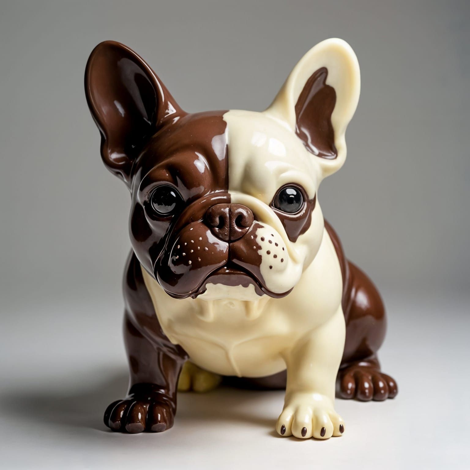 Chocolate French Bulldog Studio Photo
