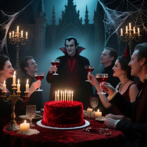 Dracula's Gothic Birthday Party Ethereal Photograph