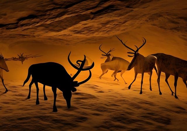 Reimagined Lascaux Cave Painting