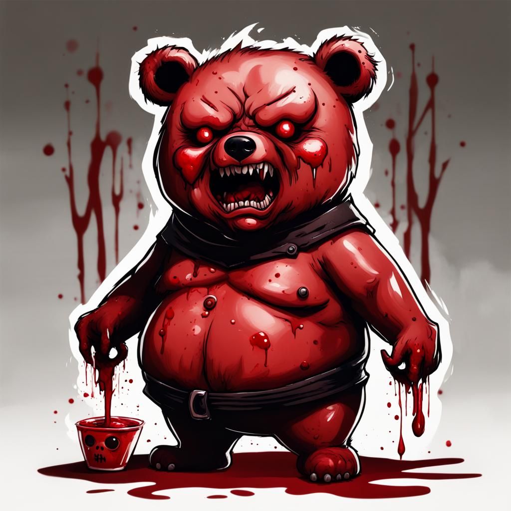 Evil Chibi Imp Bear: Keeper of Violence