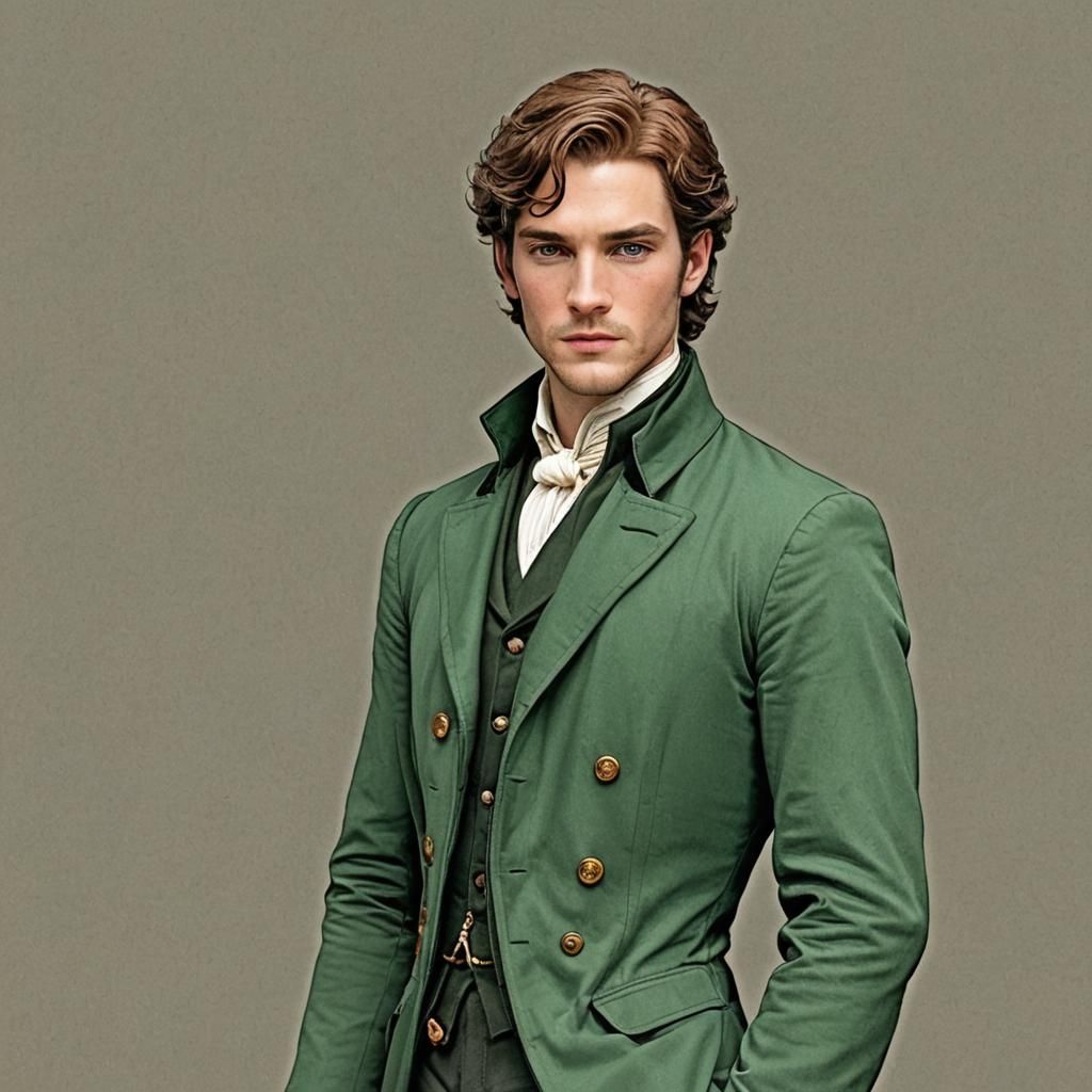 Colin Bridgerton Portrait by Rutkowski, Artgerm and Mucha