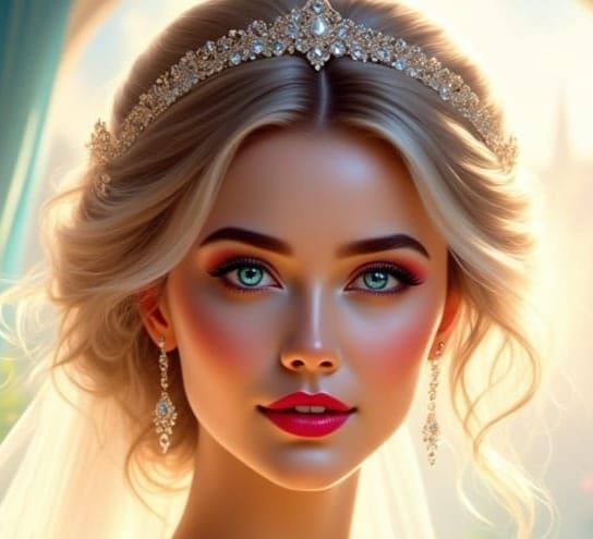 Surreal Fashion Portrait of a Woman in a Gown