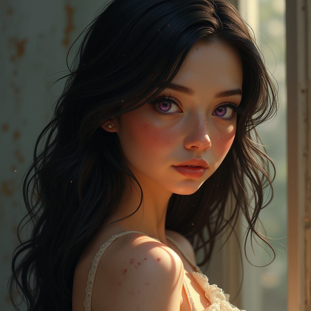 Ethereal Beauty in Soft Starlight