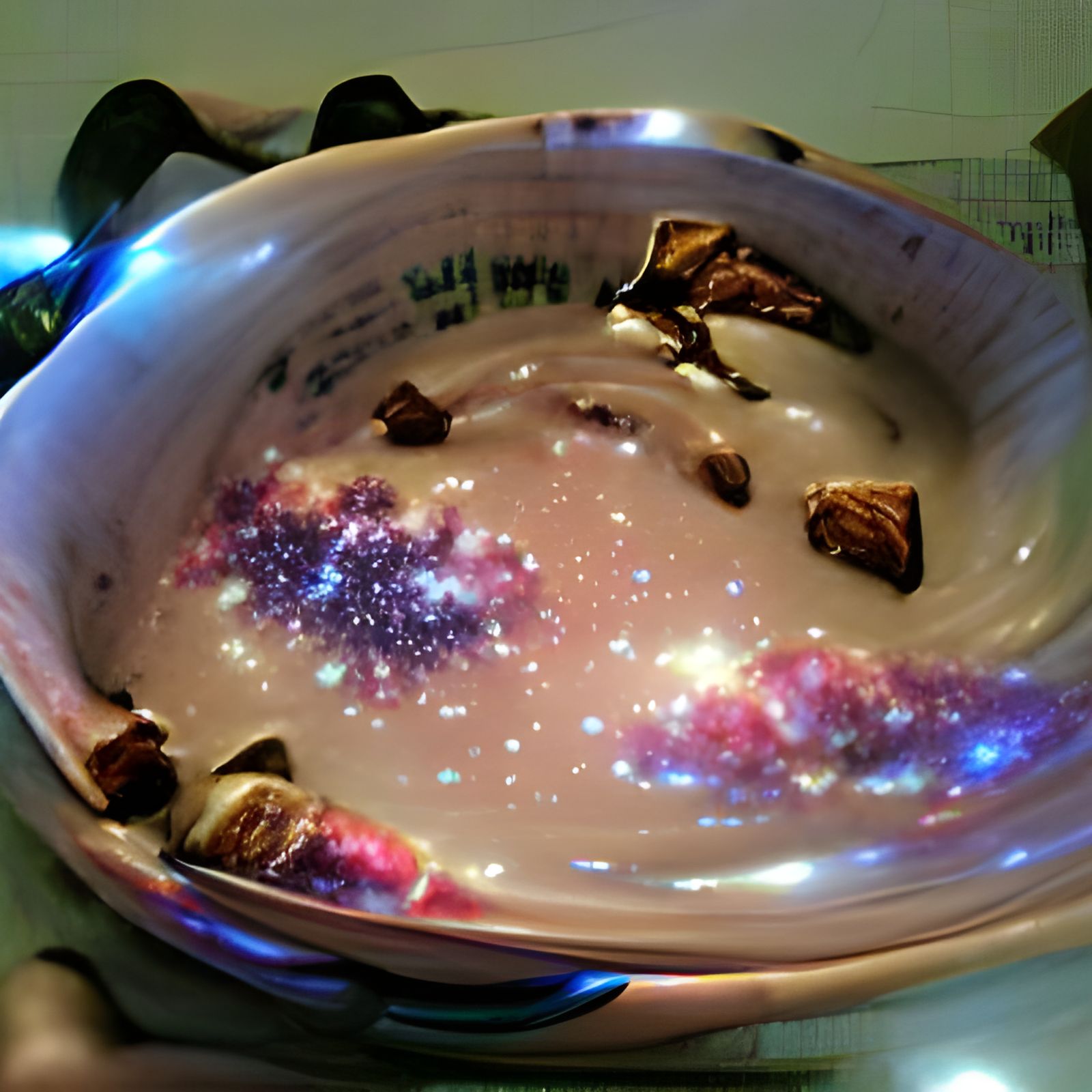 Milky way in my cereal bowl