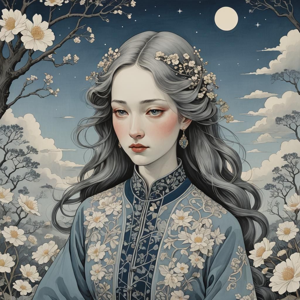 Whimsical Girl Finds Color in Fairytale Land