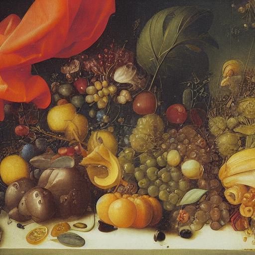 Surrealist Food Basket Inspired by Juan Miro