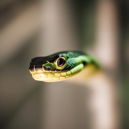 Snake with White Eyes: Professional Photography