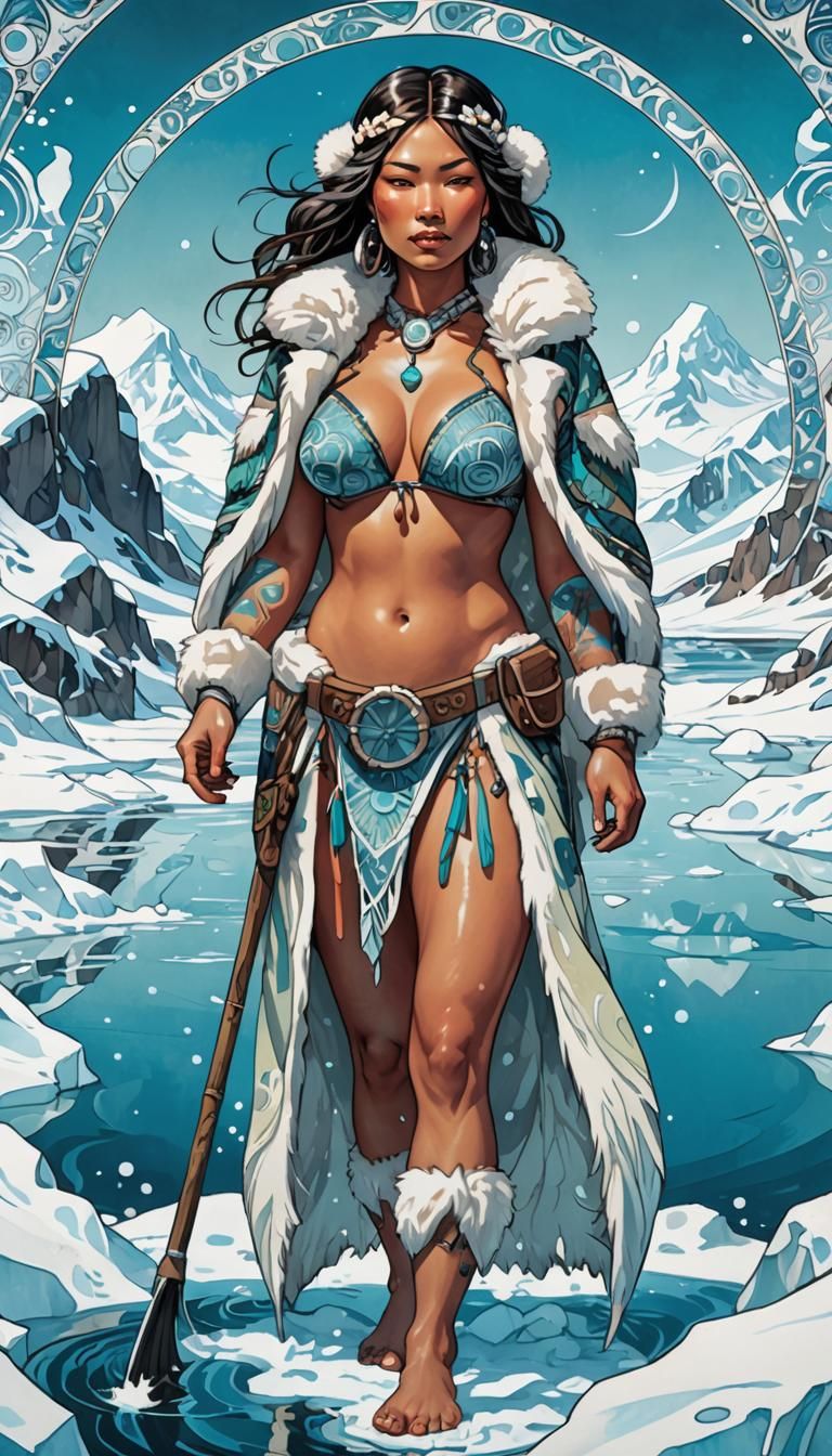 Fisherwoman of the Northern Lights - Naya Sila