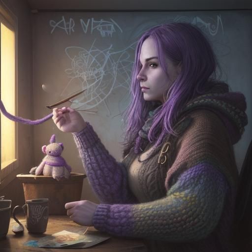 Knitted Graffiti: Watercolour Woollen Toys in 8K