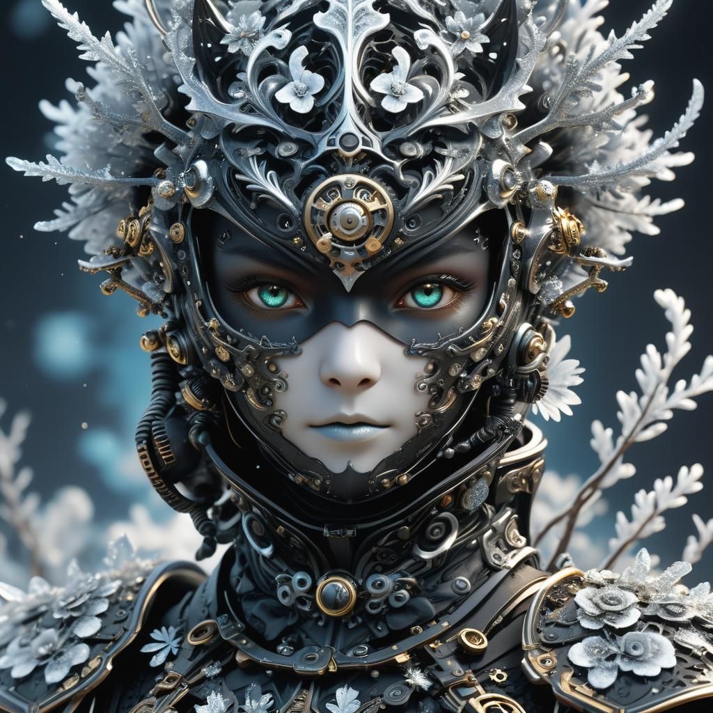 Steampunk Ninja Elfcat in Fractal Detail