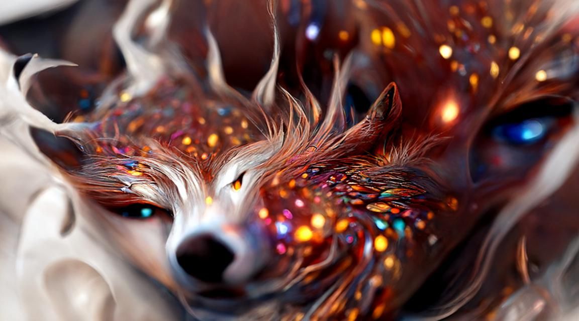 Realistic Fox Spirit in Digital Matte Painting
